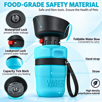 Pet Outdoor Foldable Bottle Dog Travel Water Bottle Dog Water Dispenser